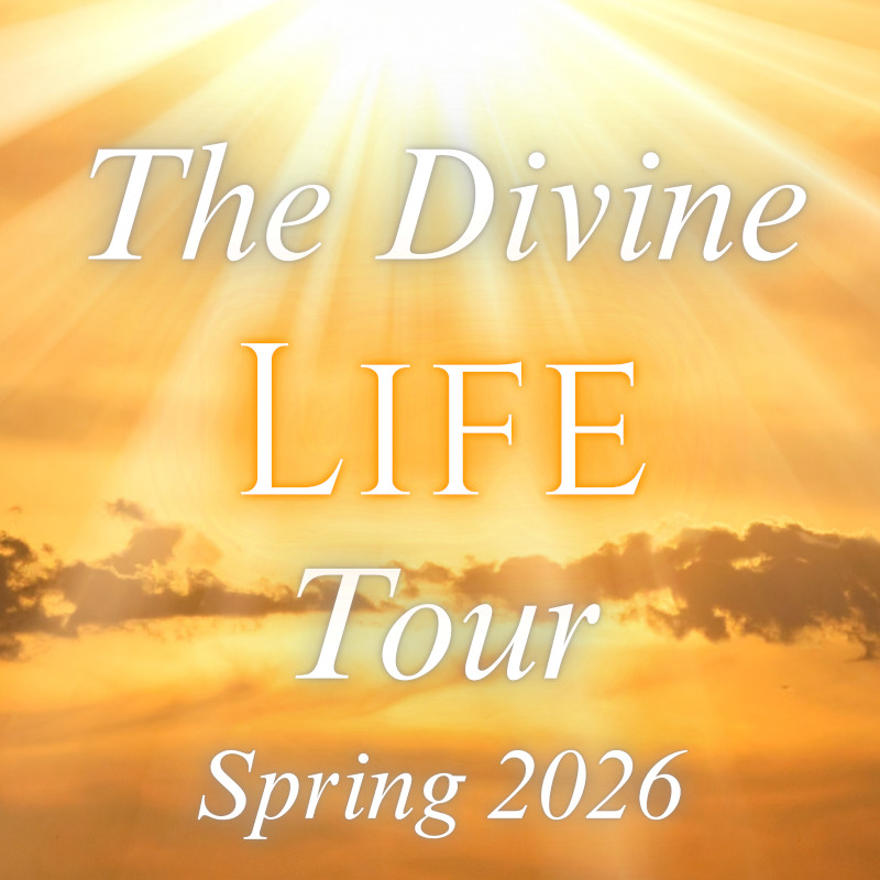 21st Anniversary Divine Life Tour above sun rays and clouds
